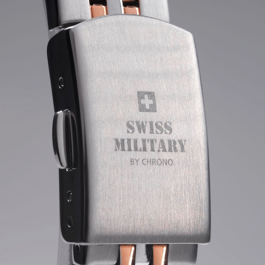 Часы Swiss Military by Chrono Сверхточные SM34066.06 — нержавеющая сталь с ip-покрытием, женские