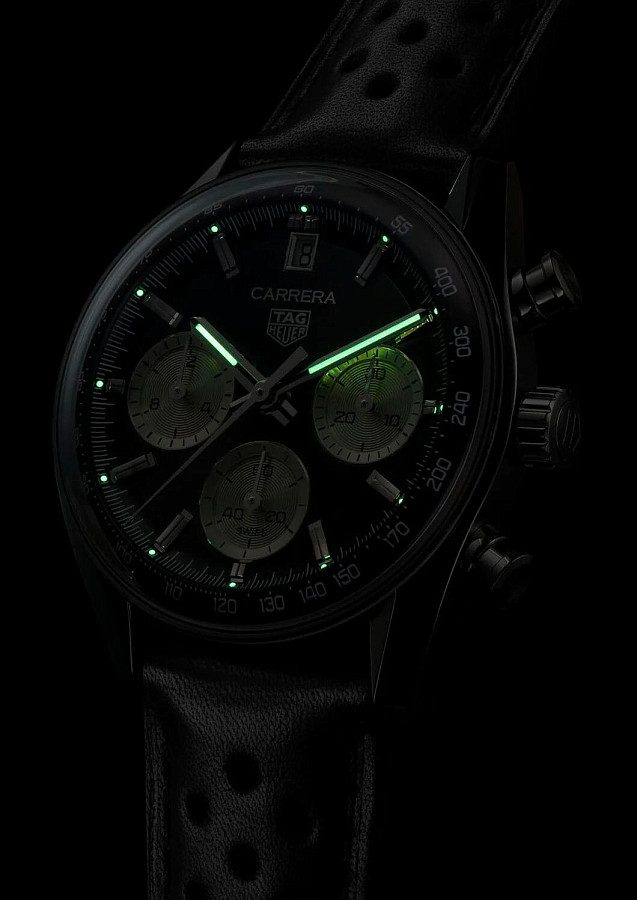 Часы TAG Heuer Carrera Chronograph CBS2210.FC6534 — мужские, кожаный