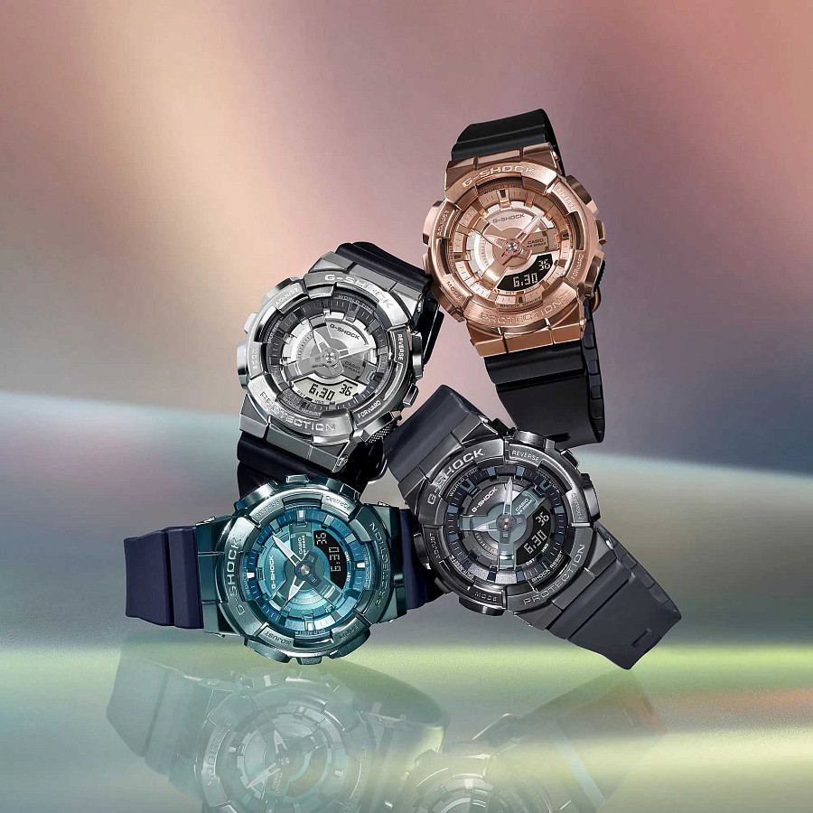 Часы Casio G-Shock GM-S110LB-2ADR (GM-S110LB-2A) — мужские, синий