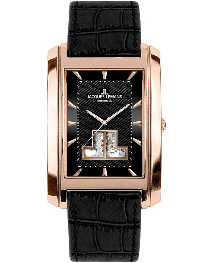 Часы Jacques Lemans 1-1368E — мужские, черный