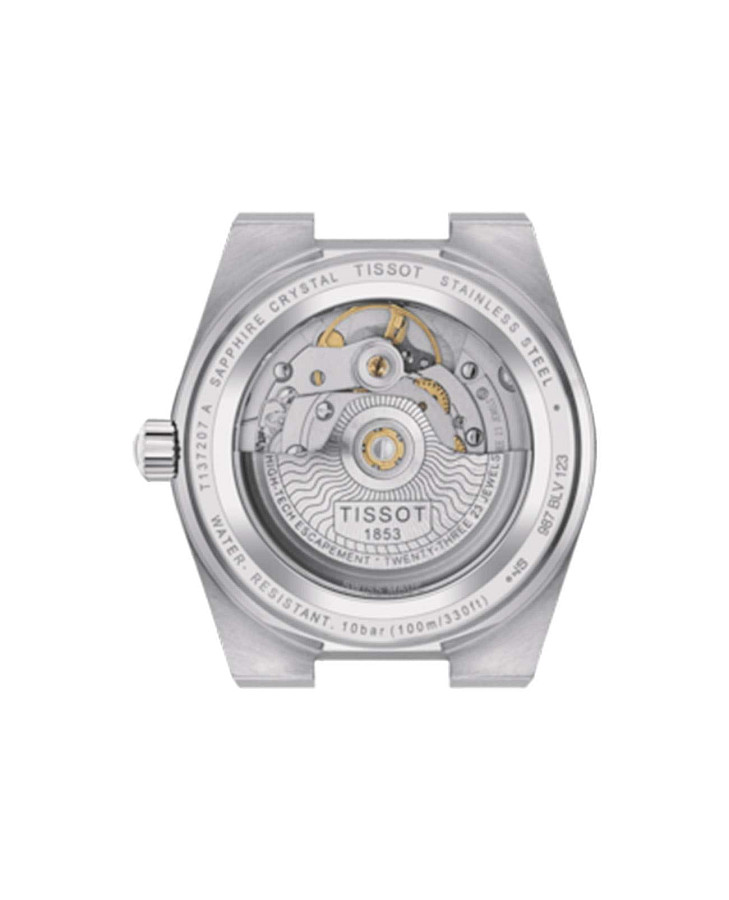 Часы Tissot PRX Powermatic 80 35 mm T137.207.11.091.01 — бирюзовый, металл сталь