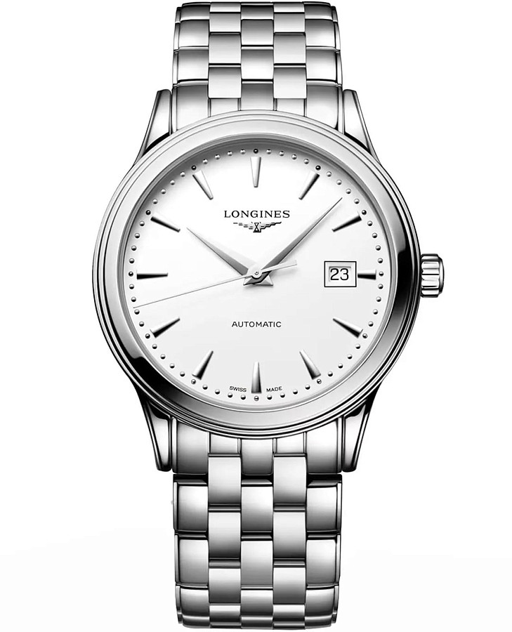 Часы Longines Flagship L4.984.4.18.6 — мужские, белый