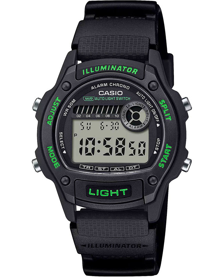 Часы Casio Collection W-220H-1A3 — мужские, серый