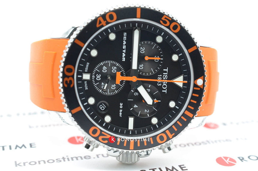 Часы Tissot Seastar 1000 Chronograph T120.417.17.051.01 — Швейцария, кварцевые