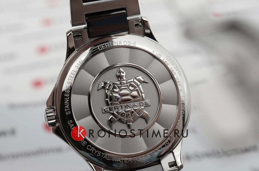 Часы Certina DS-6 Lady C039.251.11.057.00 — металл сталь, Швейцария