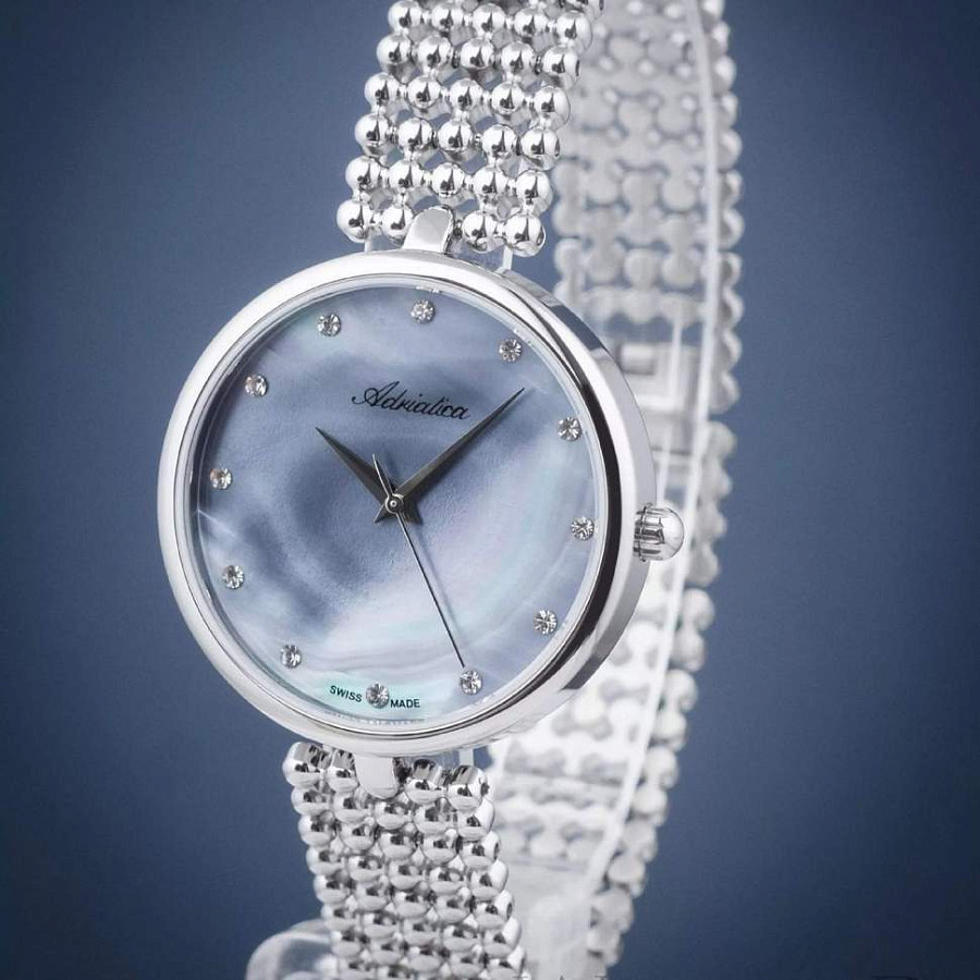 Часы Adriatica Classic A3731.514KQ — кварцевые, металл сталь