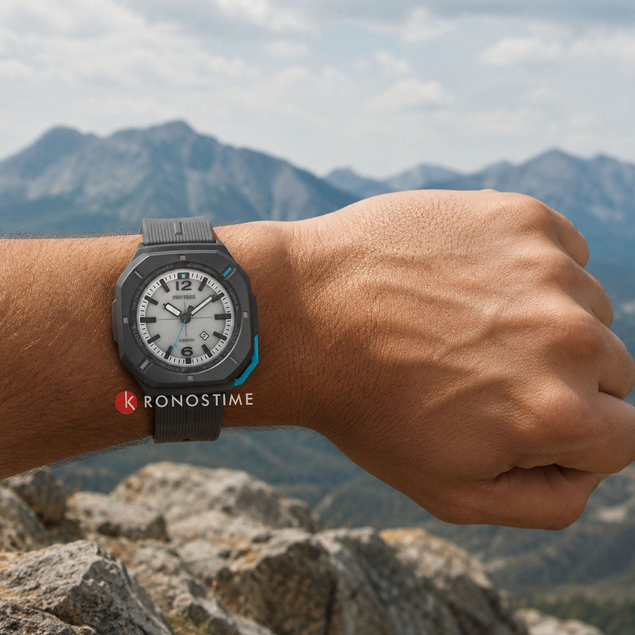 Часы Casio Pro Trek PRJ-01AE-8 — мужские, полиуретан