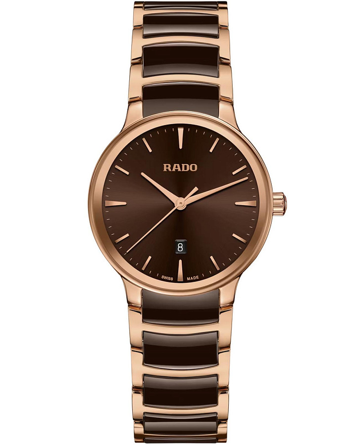 Часы Rado Centrix R30024302 — женские, коричневый