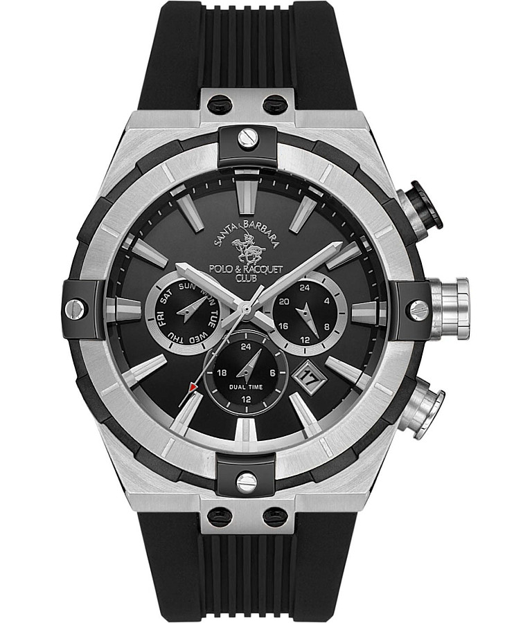 Часы Santa Barbara Polo & Racquet Club Prive SB.1.10510-1 — мужские, черный