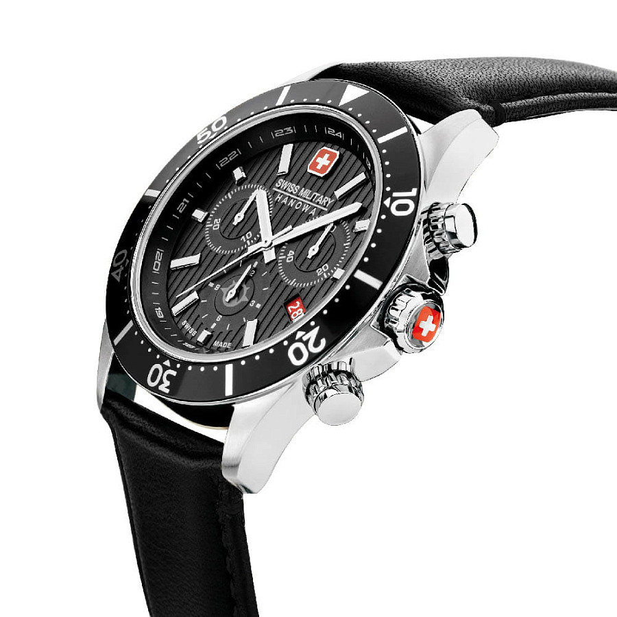 Часы Swiss Military Hanowa Flagship X Chrono SMWGC2100705 — кварцевые, металл сталь