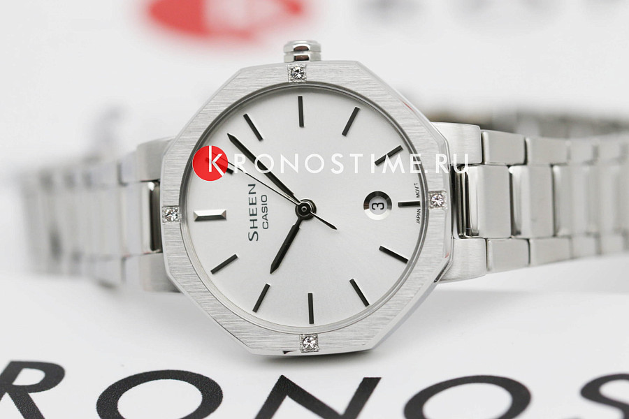 Часы Casio Sheen SHE-4543D-7A — нержавеющая сталь, серебристый