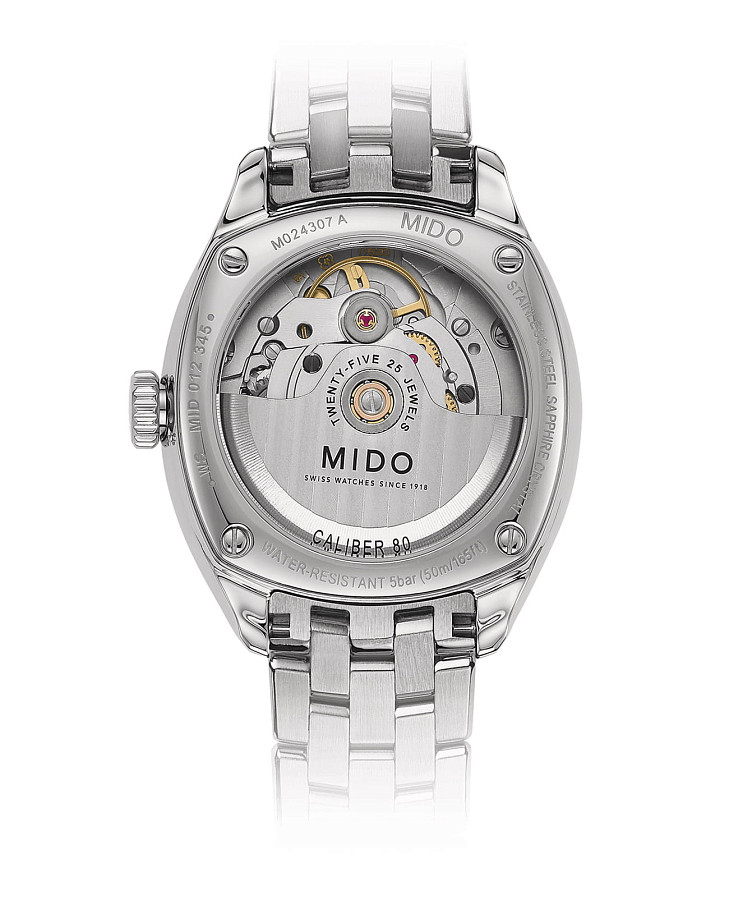 Часы Mido Belluna Royal Lady M024.307.11.076.00 — механические, сталь металл