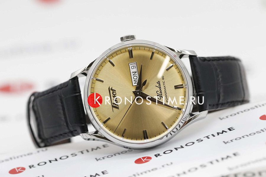 Часы Tissot Heritage Visodate Powermatic 80 T118.430.16.021.00 — мужские, черный