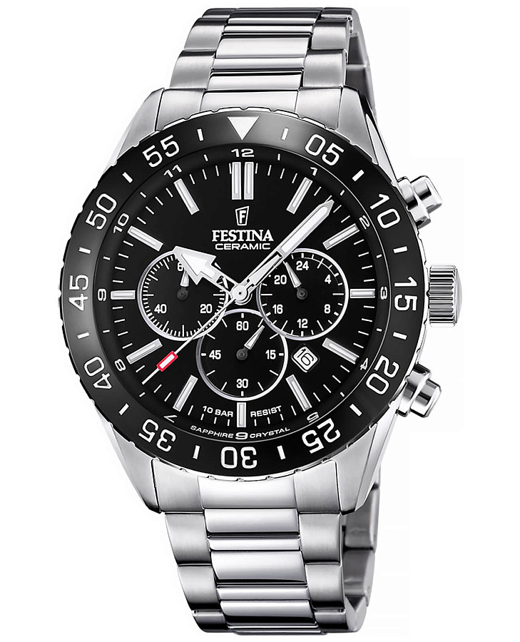 Часы Festina Ceramic F20575/3 — мужские, черный