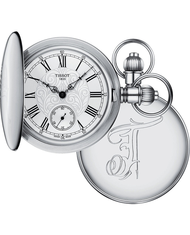 Часы Tissot Savonnette Mechanical T864.405.99.033.00 — мужские, белый