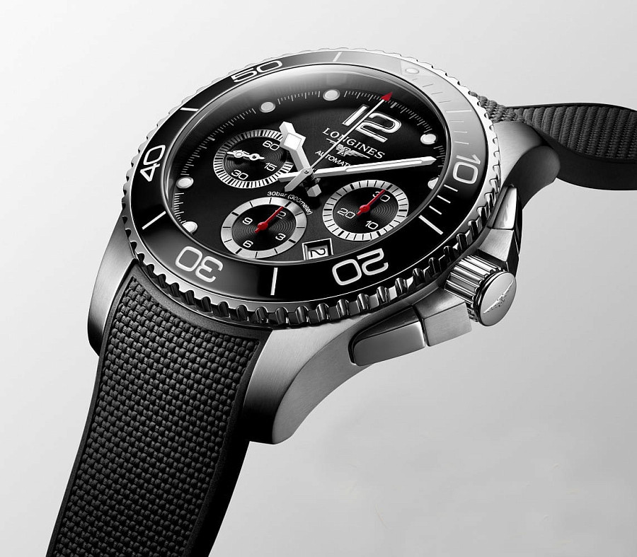 Часы Longines HydroConquest L3.783.4.56.9 — каучук, мужские