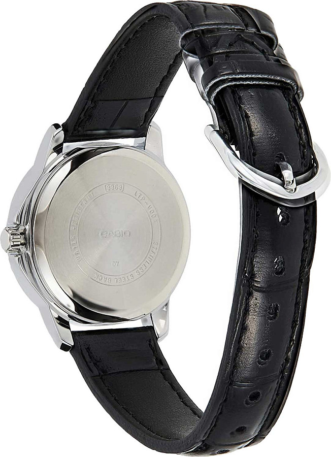 Часы Casio Collection LTP-V004L-1B — кожаный, женские