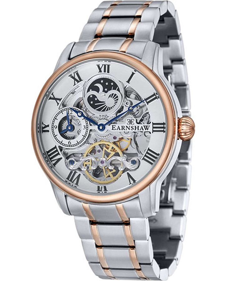 Часы Earnshaw Longitude ES-8006-33 — мужские, серебристый