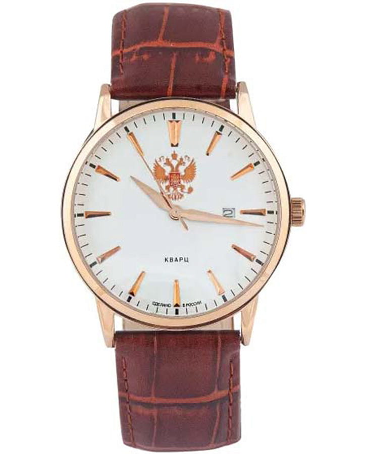 Часы Слава Традиция 2273750/300-2115 — кварцевые, латунь