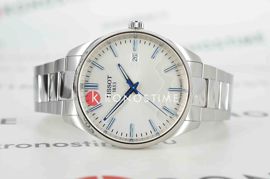 Часы Tissot PR 100 Jungfraubahn Quartz 40mm T150.410.11.031.00 — металл сталь, Швейцария