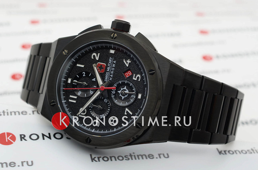 Часы Swiss Military Hanowa Aerograph SMWGI2102031 — кварцевые, металл сталь