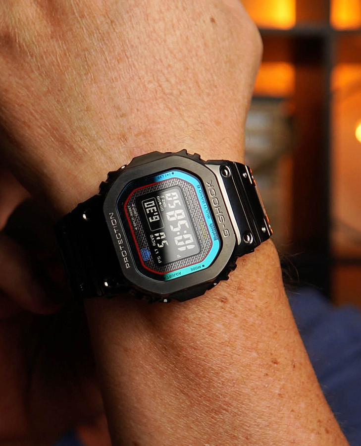 Часы Casio G-Shock GMW-B5000BPC-1DR (GMW-B5000BPC-1) — электронные, сталь металл