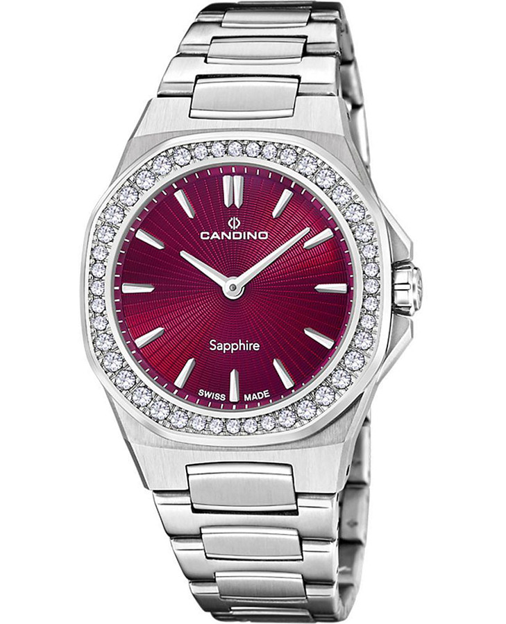 Часы Candino Couple Classiс C4753/8 — женские, бордовый