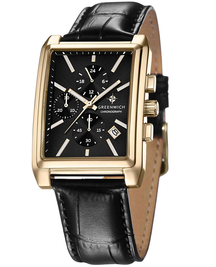 Часы Greenwich Galeon Chrono GW 553.21.11 — кварцевые, сталь металл