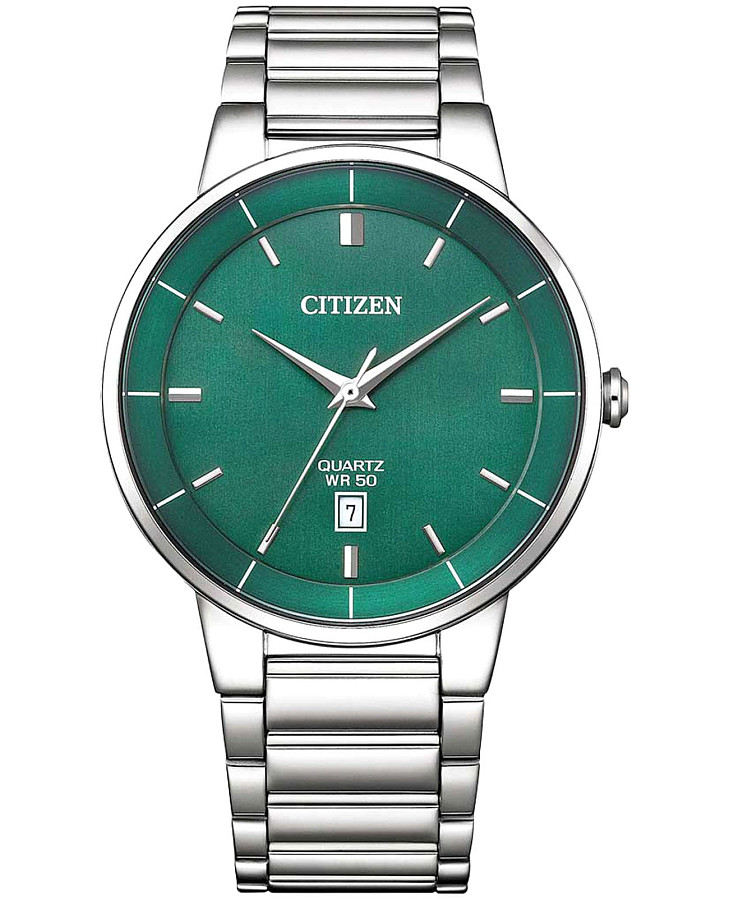 Часы Citizen Basic BI5120-51X — мужские, зеленый
