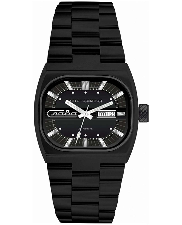 Часы Слава Телевизор 3044705/100-8205 — мужские, черный