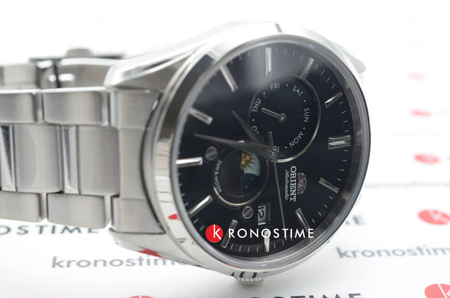 Часы Orient Sun And Moon RA-AK0302B (RN-AK0302B) — черный, металл сталь