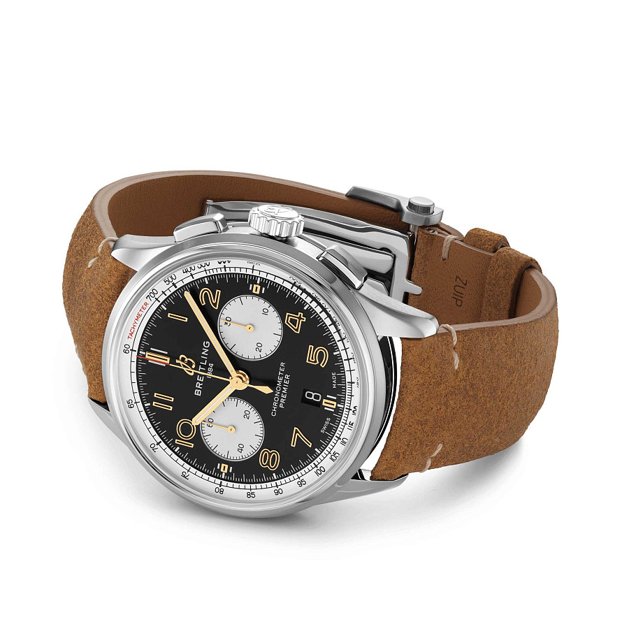 Часы Breitling Premier B01 Chronograph 42 Norton AB0118A21B1X1 — сталь металл, Швейцария