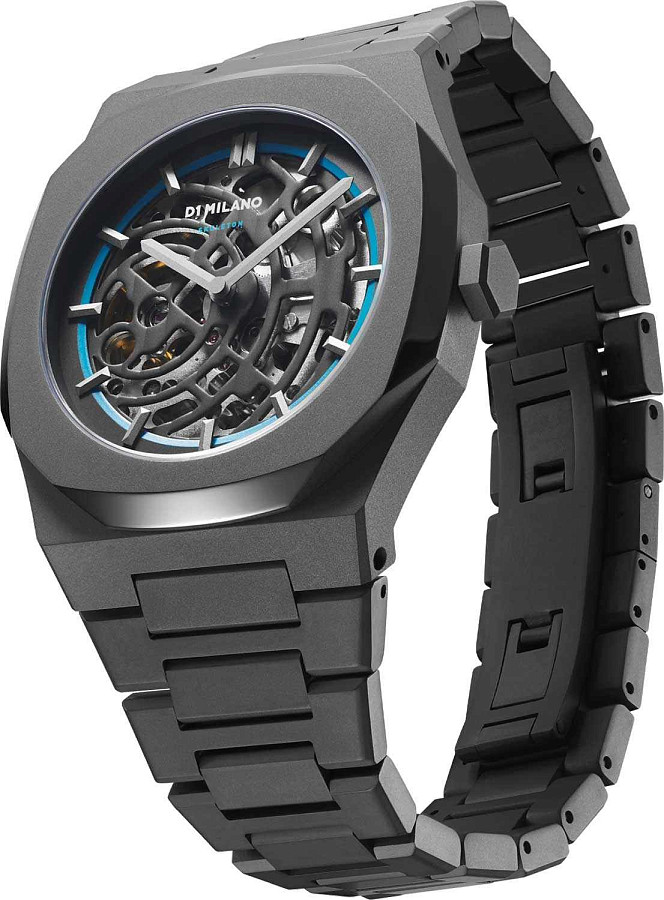 Часы D1 Milano Skeleton SKBJ05 — механические, сталь металл