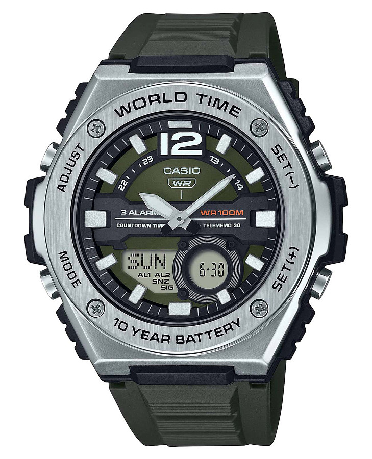 Часы Casio Collection MWQ-100-3A — мужские, черный