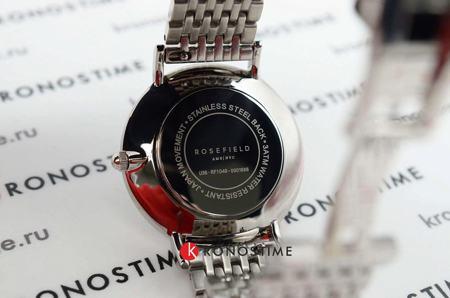 Часы Rosefield Upper East Side UBSSS-U36 — черный, сталь металл
