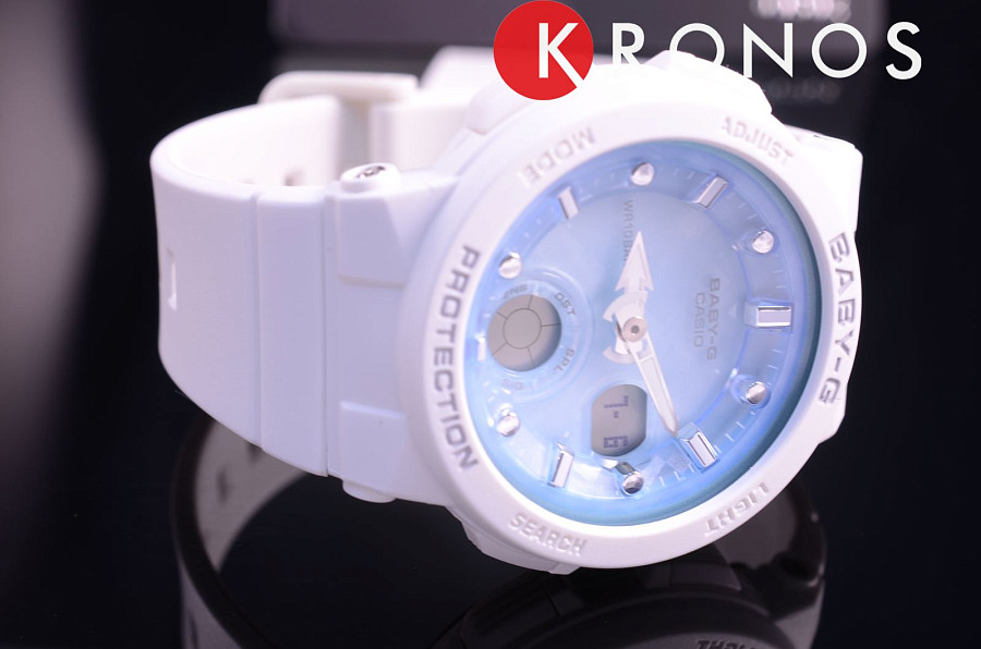 Часы Casio Baby-G BGA-250-7A1 — белый, пластик