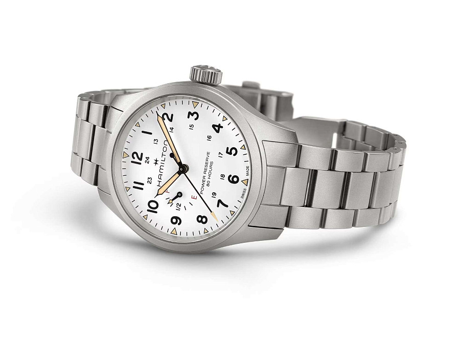 Часы Hamilton Khaki Field Mechanical Power Reserve 40mm H69509110 — нержавеющая сталь, мужские
