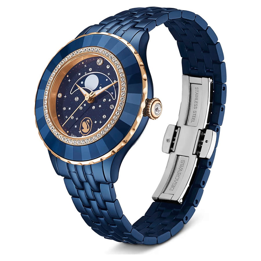 Часы Swarovski Octea Moon 5743701 — кварцевые, металл сталь