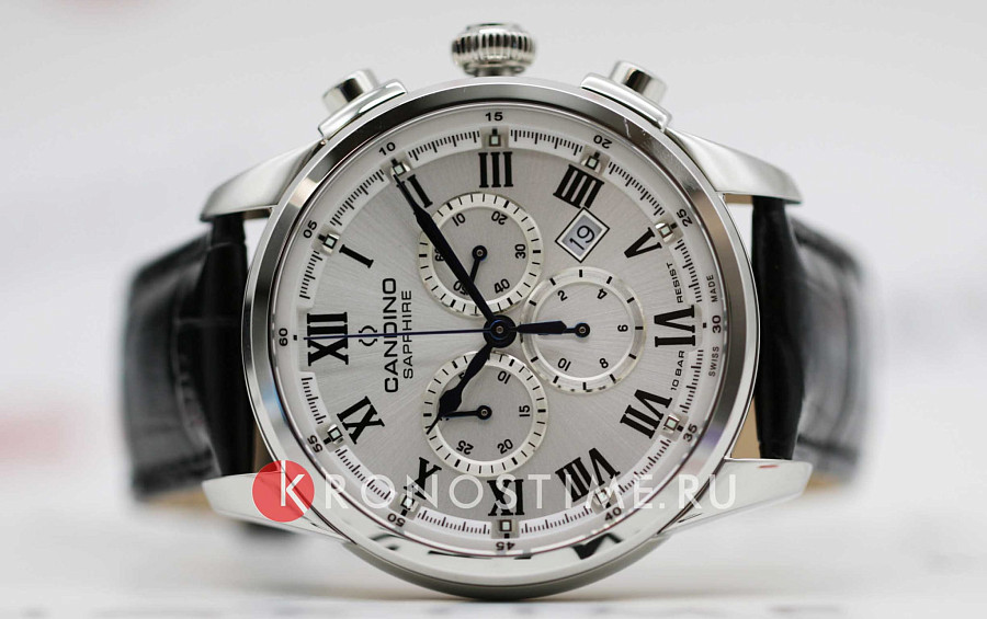 Часы Candino Chronograph C4745/4 — кварцевые, металл сталь