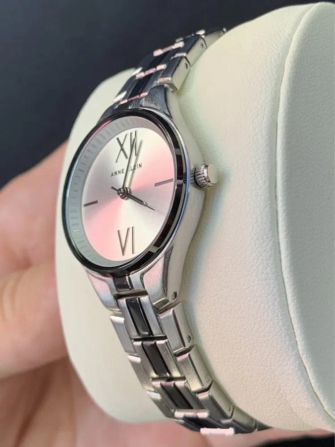 Часы Anne Klein Metals 4061SVGY — кварцевые, США, женские