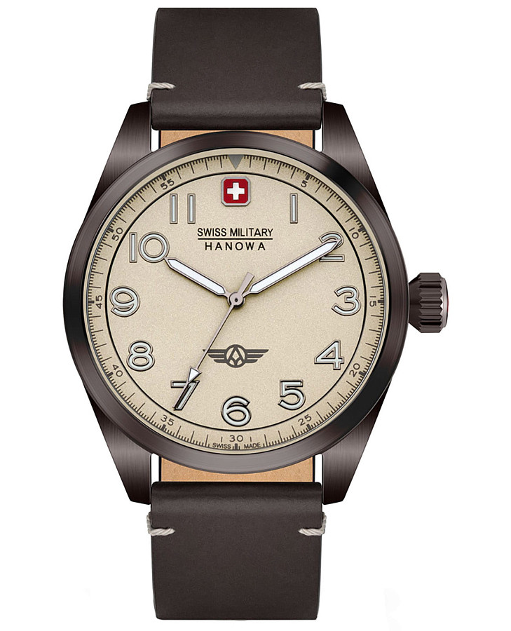 Часы Swiss Military Hanowa Falcon SMWGA2100440 — мужские, бежевый