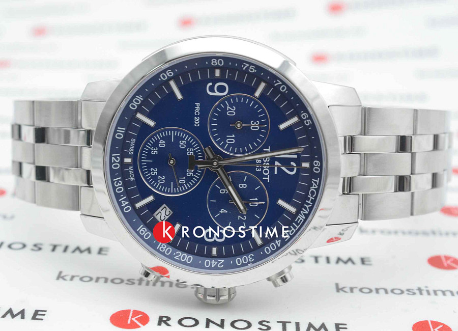 Часы Tissot PRC 200 Chronograph T114.417.11.047.00 — мужские, нержавеющая сталь