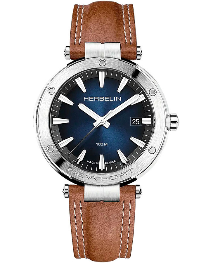 Часы Herbelin Newport 12288A15GD — мужские, синий