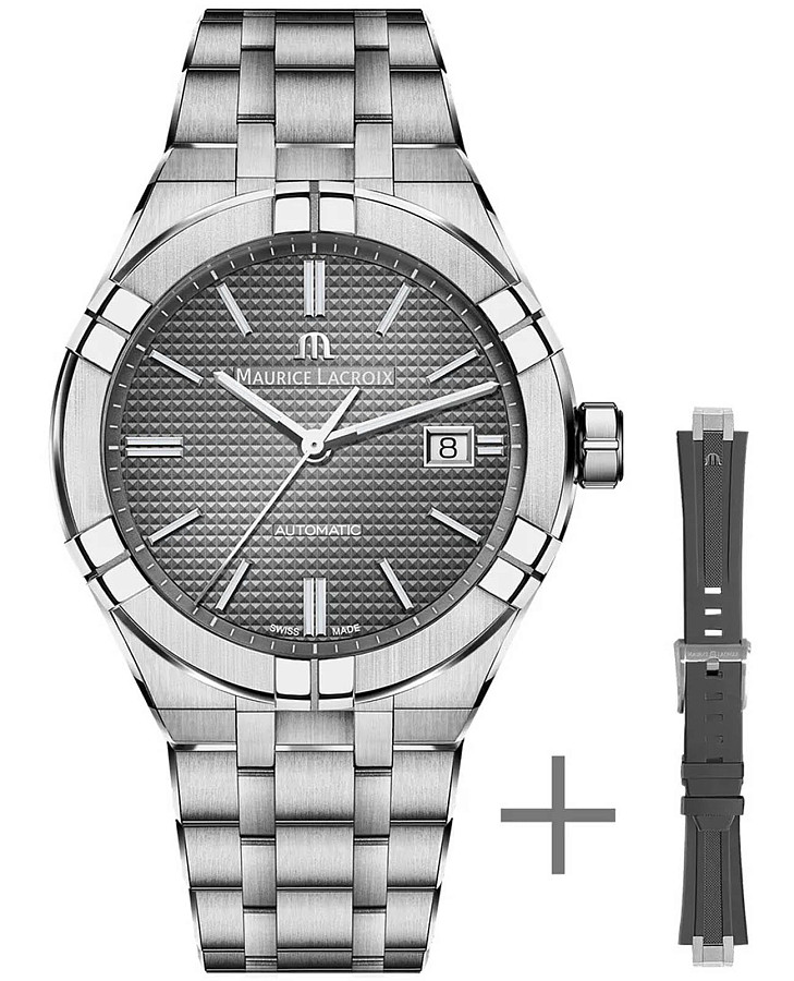 Часы Maurice Lacroix Aikon Automatic AI6007-SS00F-230-A — мужские, серый