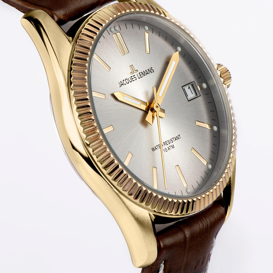 Часы Jacques Lemans Derby 50-3X — кожаный, мужские