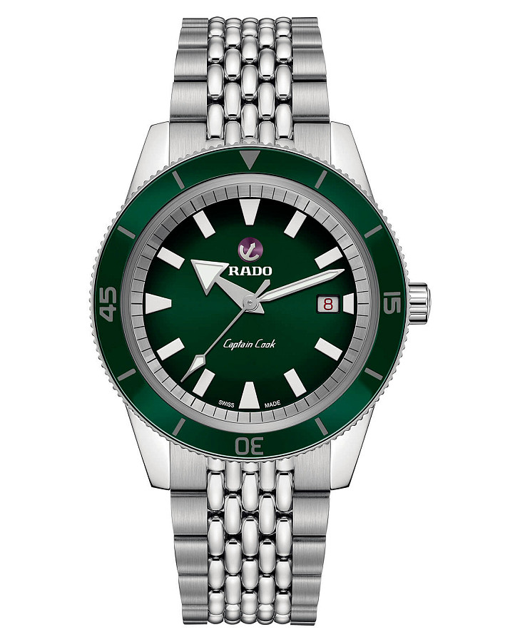 Часы Rado Captain Cook Automatic R32505313 — мужские, зеленый