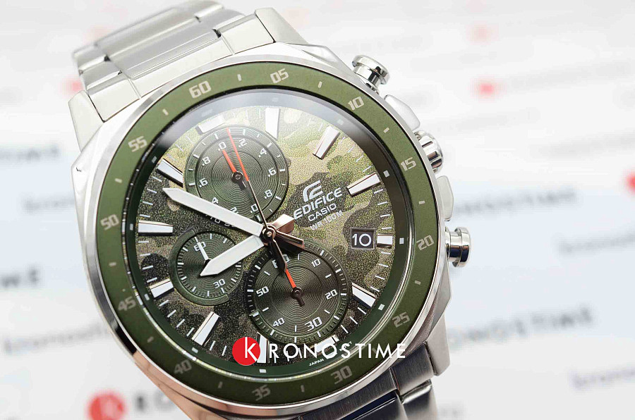 Часы Casio Edifice EFV-600D-3CVUDF (EFV-600D-3C) — кварцевые, Япония, мужские