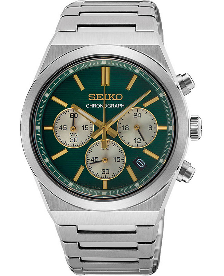Часы Seiko Conceptual Series Sports SSB461P1 — мужские, зеленый