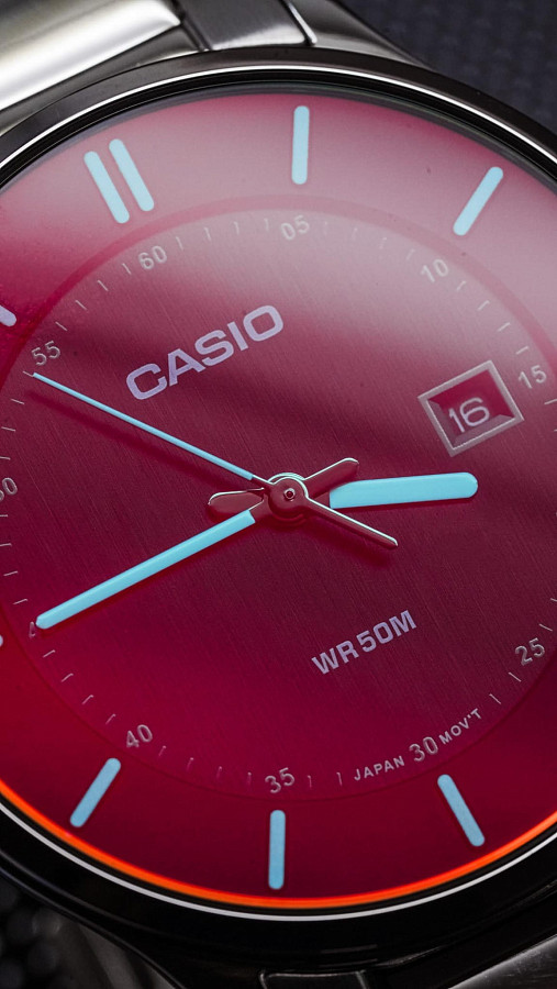 Часы Casio Collection MTP-E605D-1EVDF (MTP-E605D-1E) — сталь металл, Япония