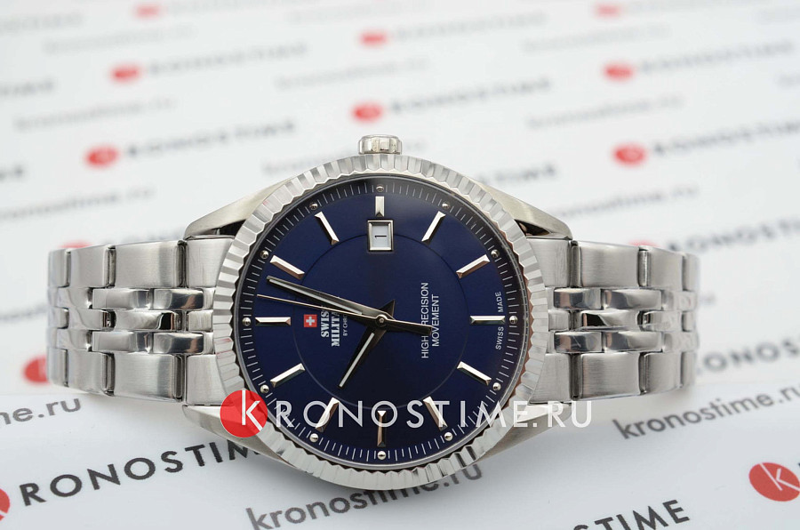 Часы Swiss Military by Chrono Сверхточные SM34065.03 — металл, Швейцария
